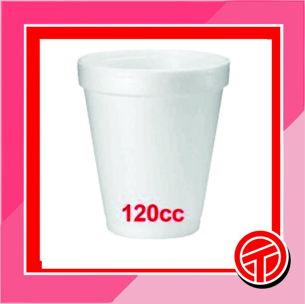 Vaso telgopor 120 cc