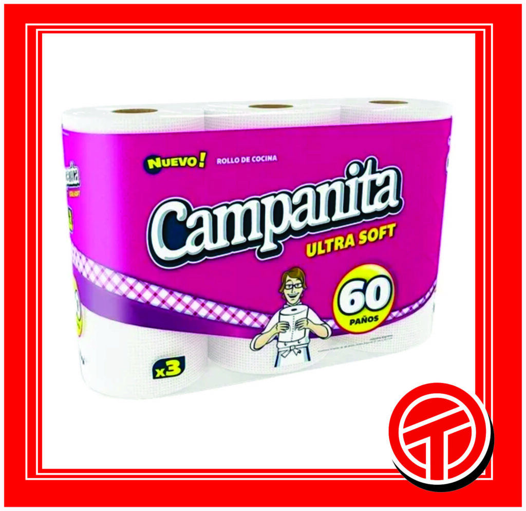 Papel de cocina Campanita 3 Rollos