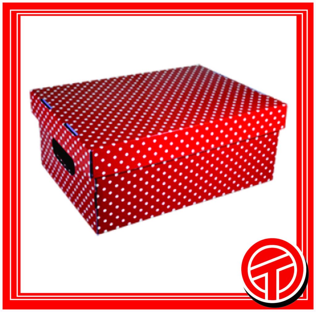 Caja decorada para armar zapato